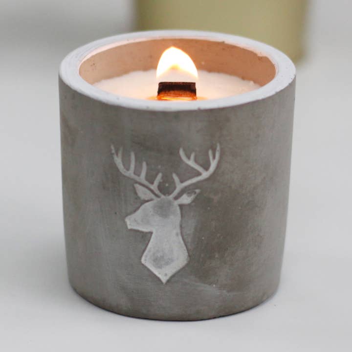 AW Artisan - Wholesale Jar/Filled Candle - Medium pot - Deer head - Whiskey and Woodsmoke4