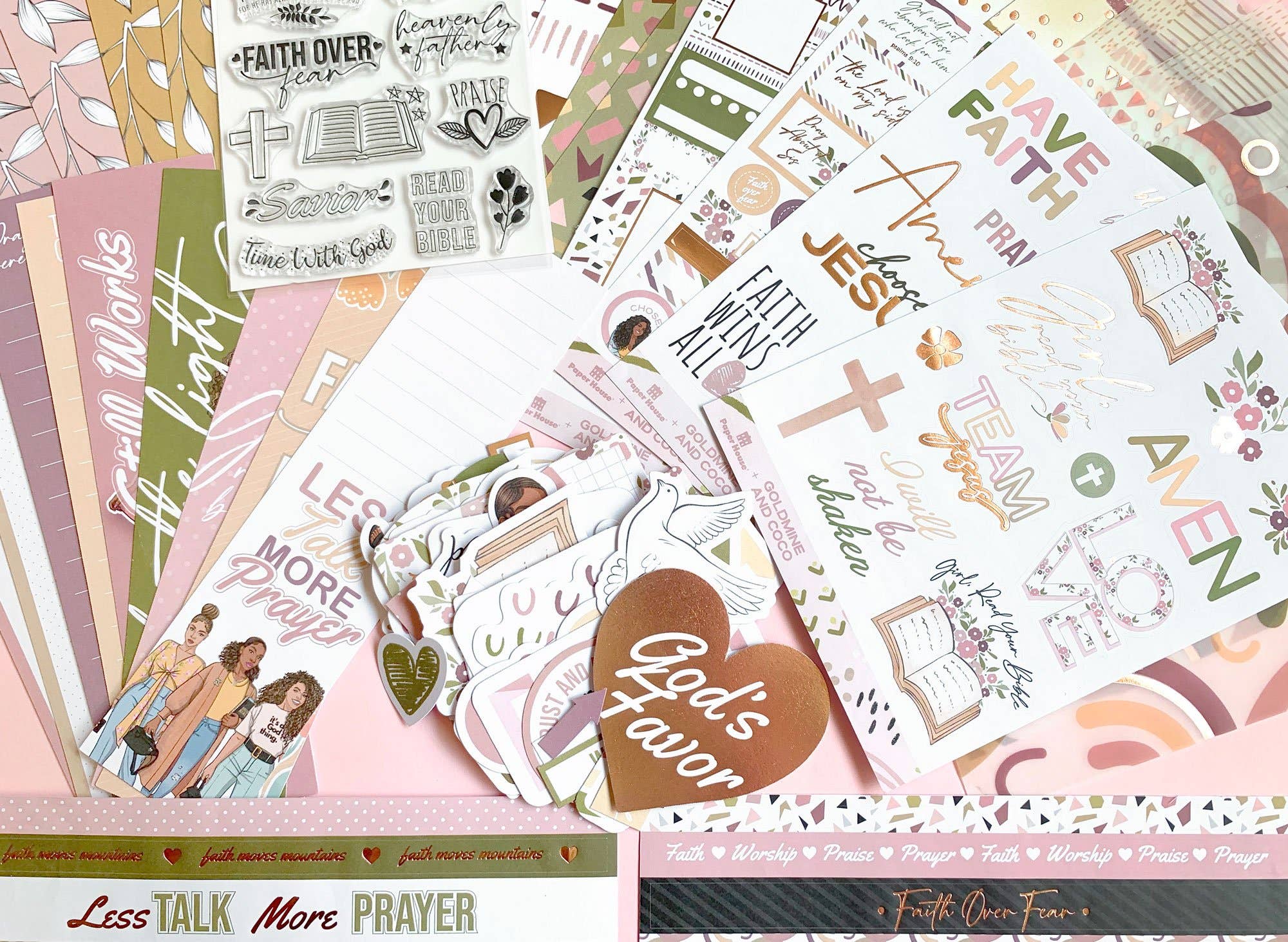 Paper House Productions - Venta al por mayor Kit de manualidades - Kit de Journaling Bíblico - Colaboración Goldmine & Coco8