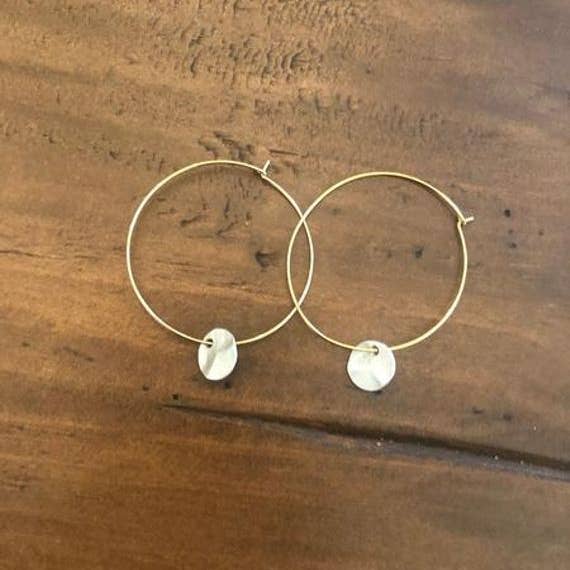 bubs & sass – Engroshandel Hoops – hamret cirkel dingle hoops1