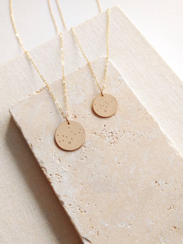 Virgo Star Constellation Necklace for wholesale by M. Cawood