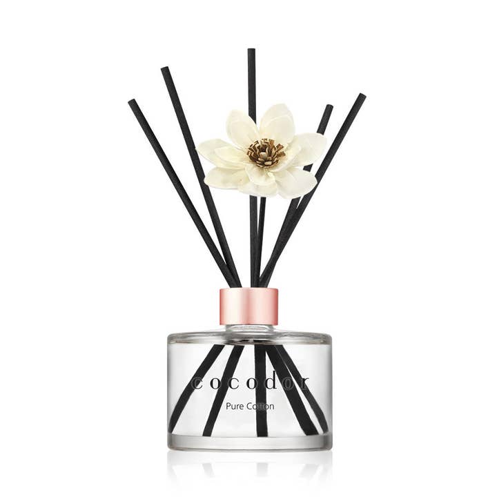 Cocodor Italy srl - Wholesale Reed Diffuser - White Flower Diffuser 200 ml (6.7oz) in Pure Cotton