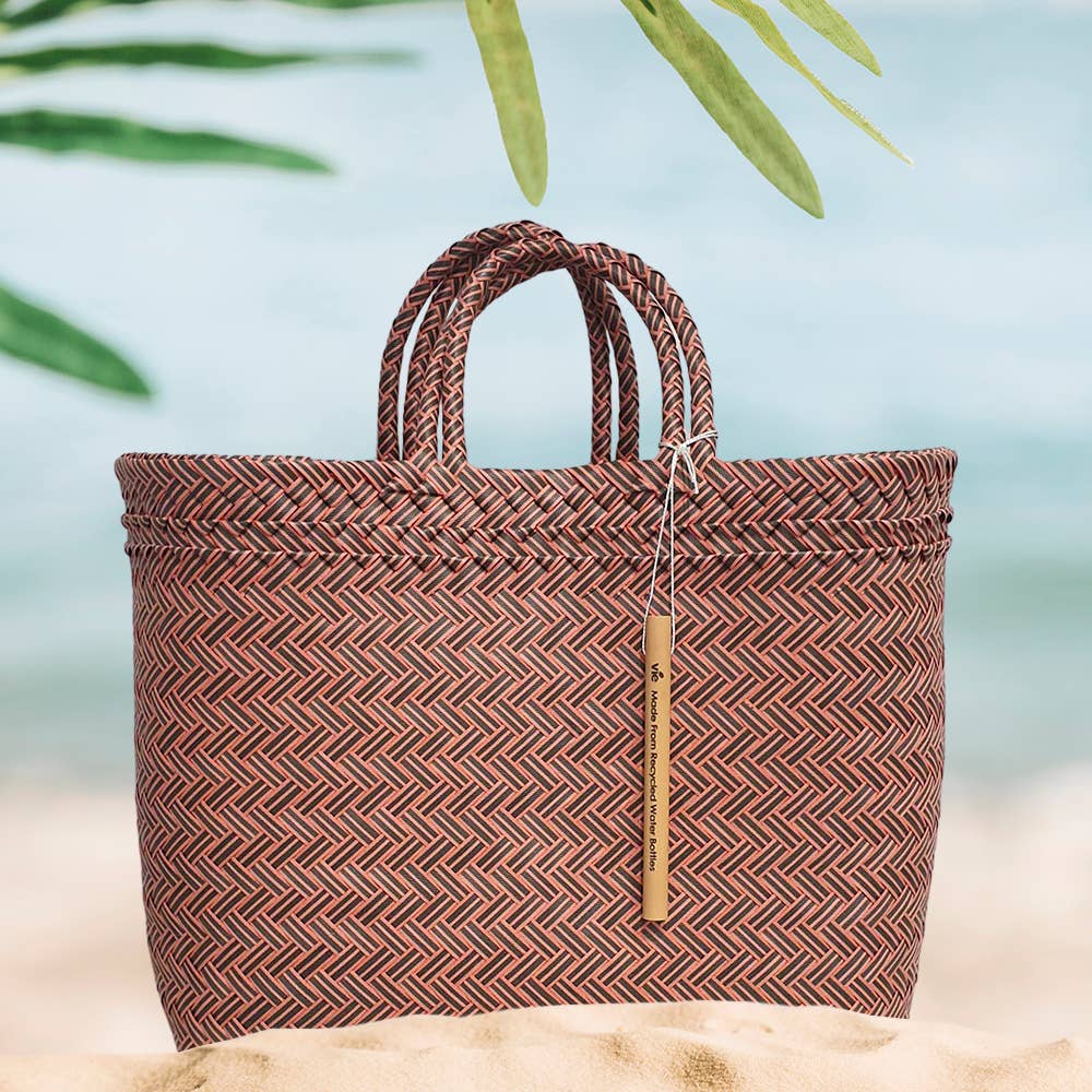 VIE - Wholesale Beach Bag - Recycled Plastic Woven Beach/Tote Bag4