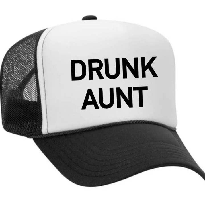 Inappropriate Trucker Hats - Wholesale Trucker Hat - Women's - Drunk Aunt Trucker Hat