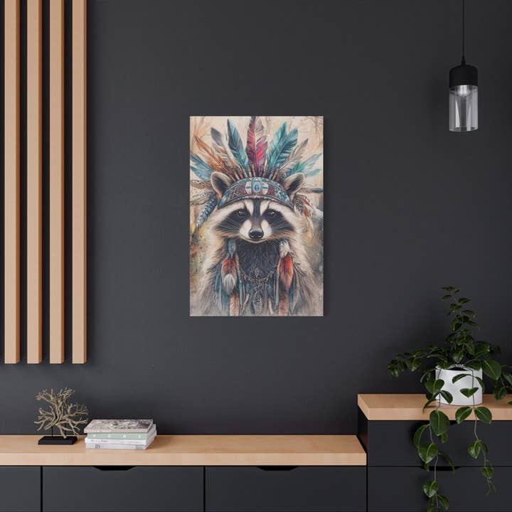 Coin Tableau – Engroshandel Kunsttryk – Diagram over indisk vaskebjørnhovedbeklædning15