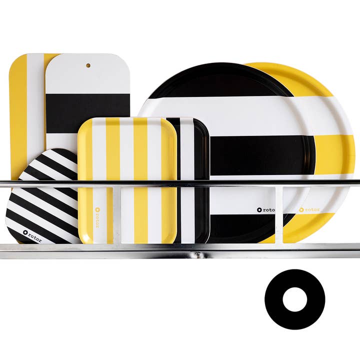 Rotordesign AB - Wholesale Serving Tray - Serving tray “Stripes” black/white1