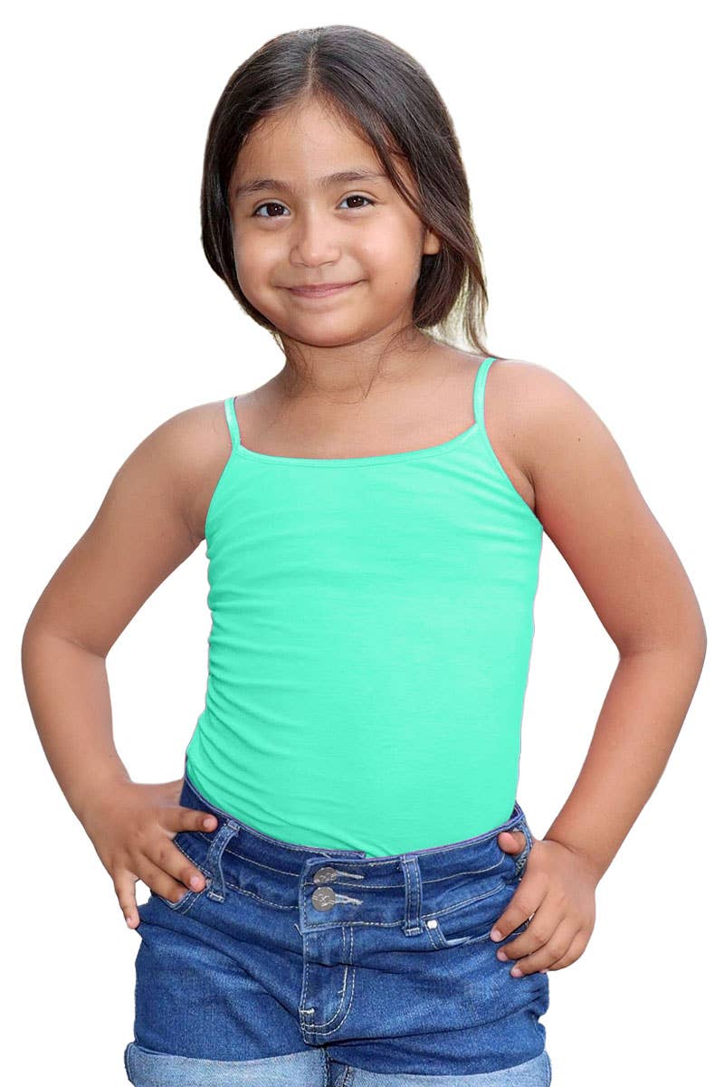 Cutie Patootie Clothing - Wholesale Tank Top - Kids - GKT-16058A Girl's Solid Cami Tank Soft Cotton Lycra6