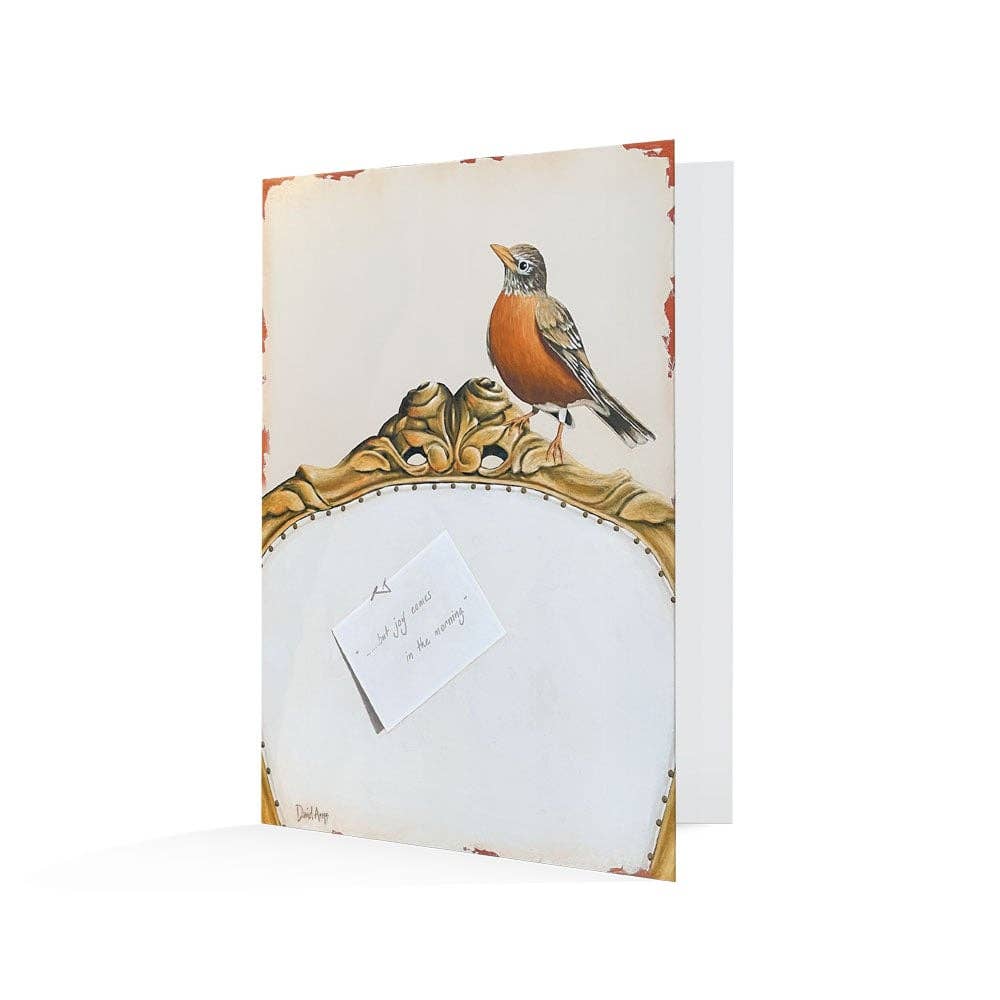 David Arms - Wholesale Everyday Greeting Card - “Joy Comes In The Morning” (Robin) Notecards
