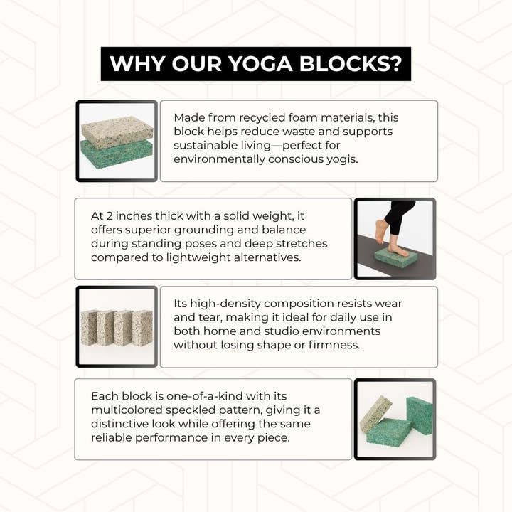 Foam Canada - Wholesale Fitness Equipment - Eco-Friendly Rectangular Non-Slip Yoga Support Block9