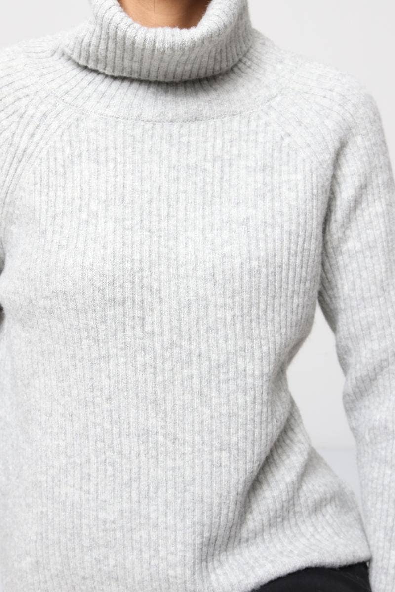 DIX-ONZE - Vente Pull en maille – femme - Pull Maille Côtelée – Col Roulé & Manches Longues7