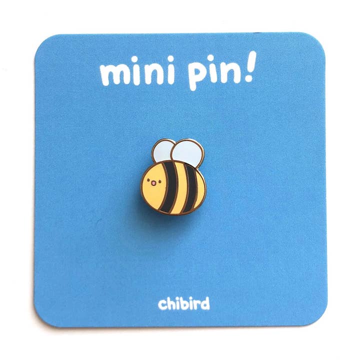 Mini Bee Enamel Pin for wholesale by Chibird