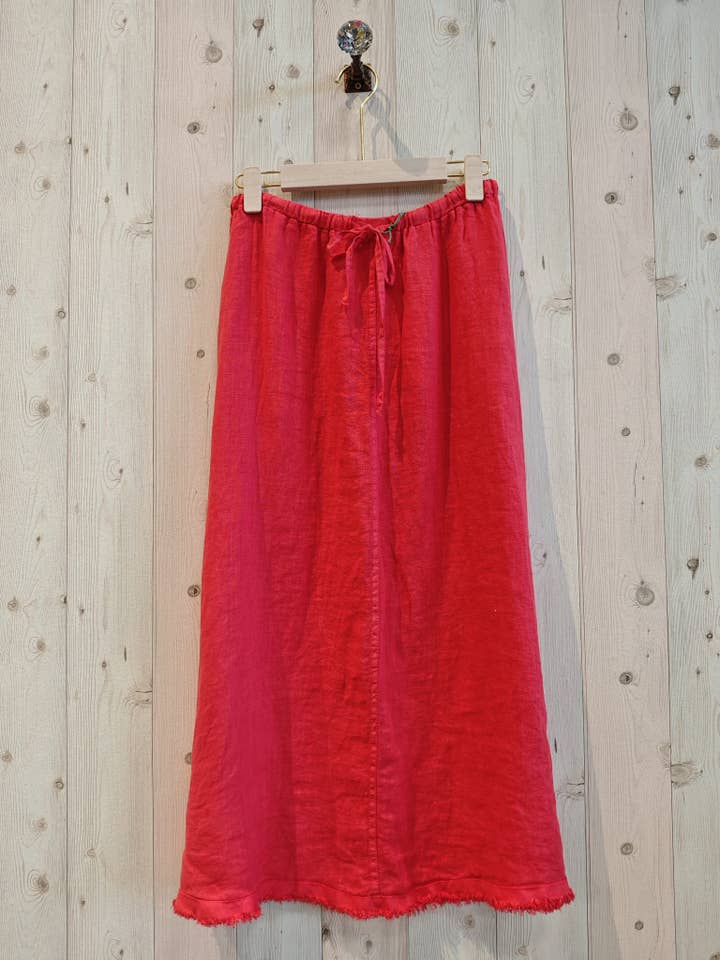 Linen & More - Wholesale Skirt - Women's - REF 1375 BASIC 100% LINEN SKIRT