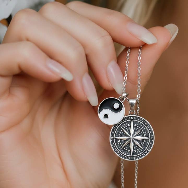 Only way is forward compass Necklace
for wholesale by Aromatik Australia