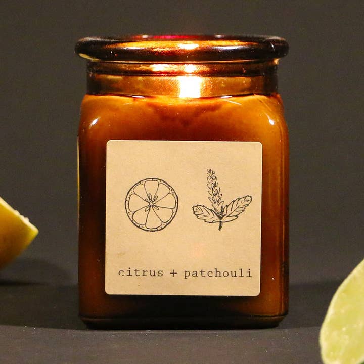 Moonrise Candle Co. - Wholesale Jar/Filled Candle - Citrus + Patchouli4