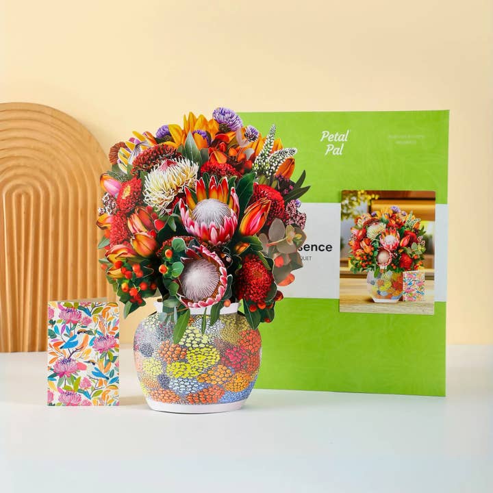 PetalPal - Wholesale Everyday Greeting Card - Illawarra Essence Pop-Up Bouquet