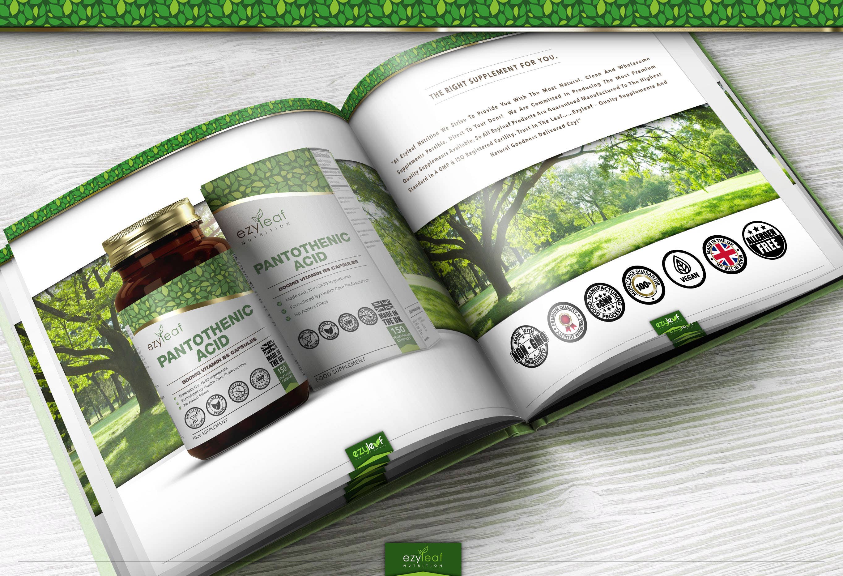 Focus Supplements – wholesale Oral supplement/vitamin – Pantothenic Acid 500mg 150 Capsules2