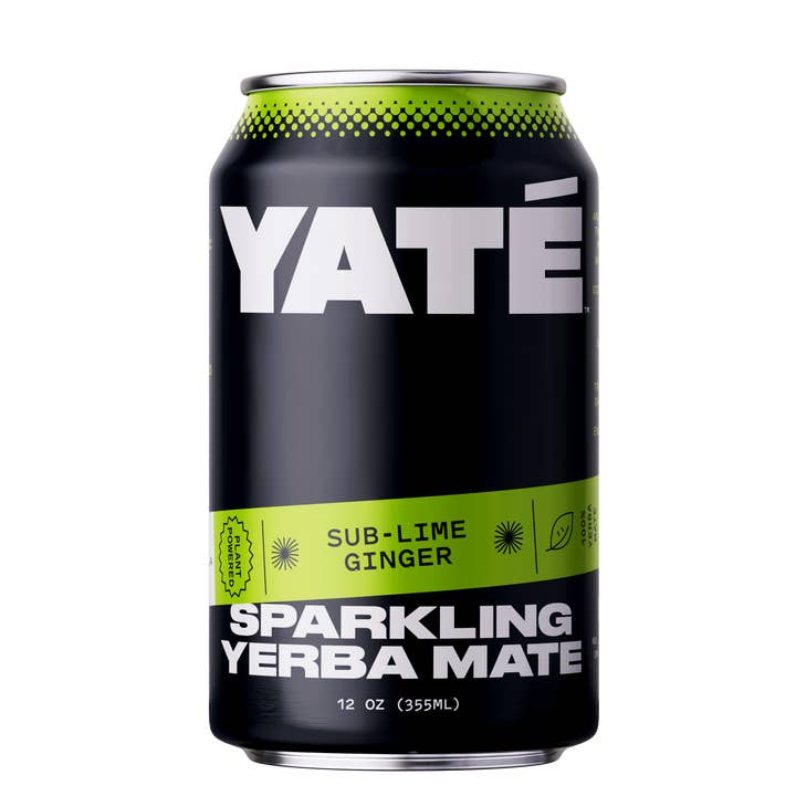 Yaté - Wholesale Sparkling Water - Yate Sub-Lime Ginger Sparkling Yerba Mate 12oz (12 pack)