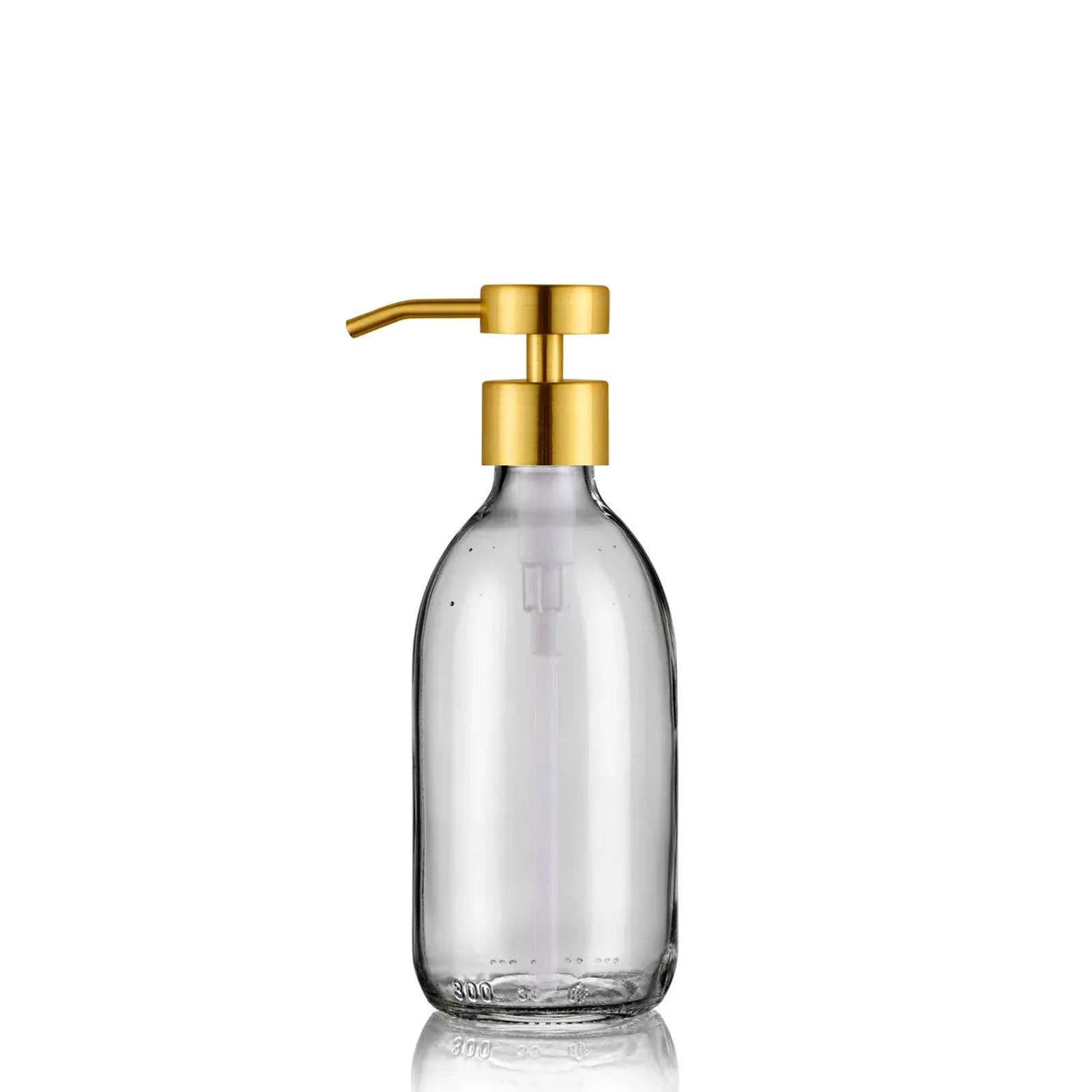 Little Pots – wholesale Soap dispenser – Clear glass soap dispenser – Stainless steel pump3