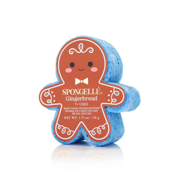 Spongellé - Wholesale Bath Pouf/Sponge - Gingerbread Gingerbread Holiday Buffer Christmas Stocking