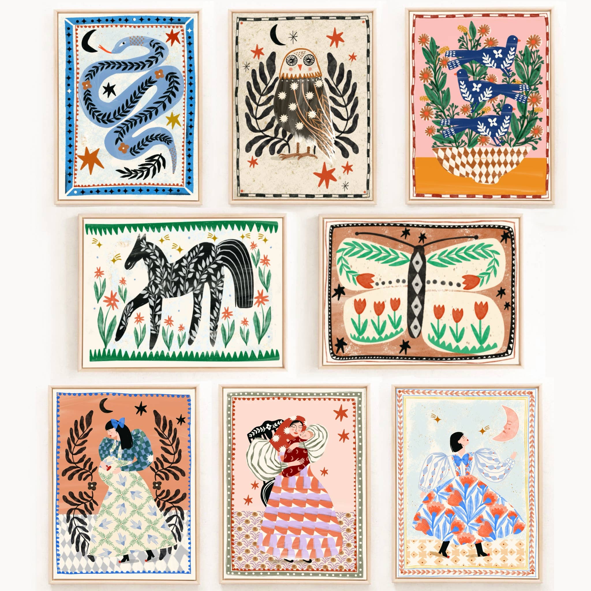 Carole Hillman - Venta al por mayor Ilustración - Caballo folclórico2