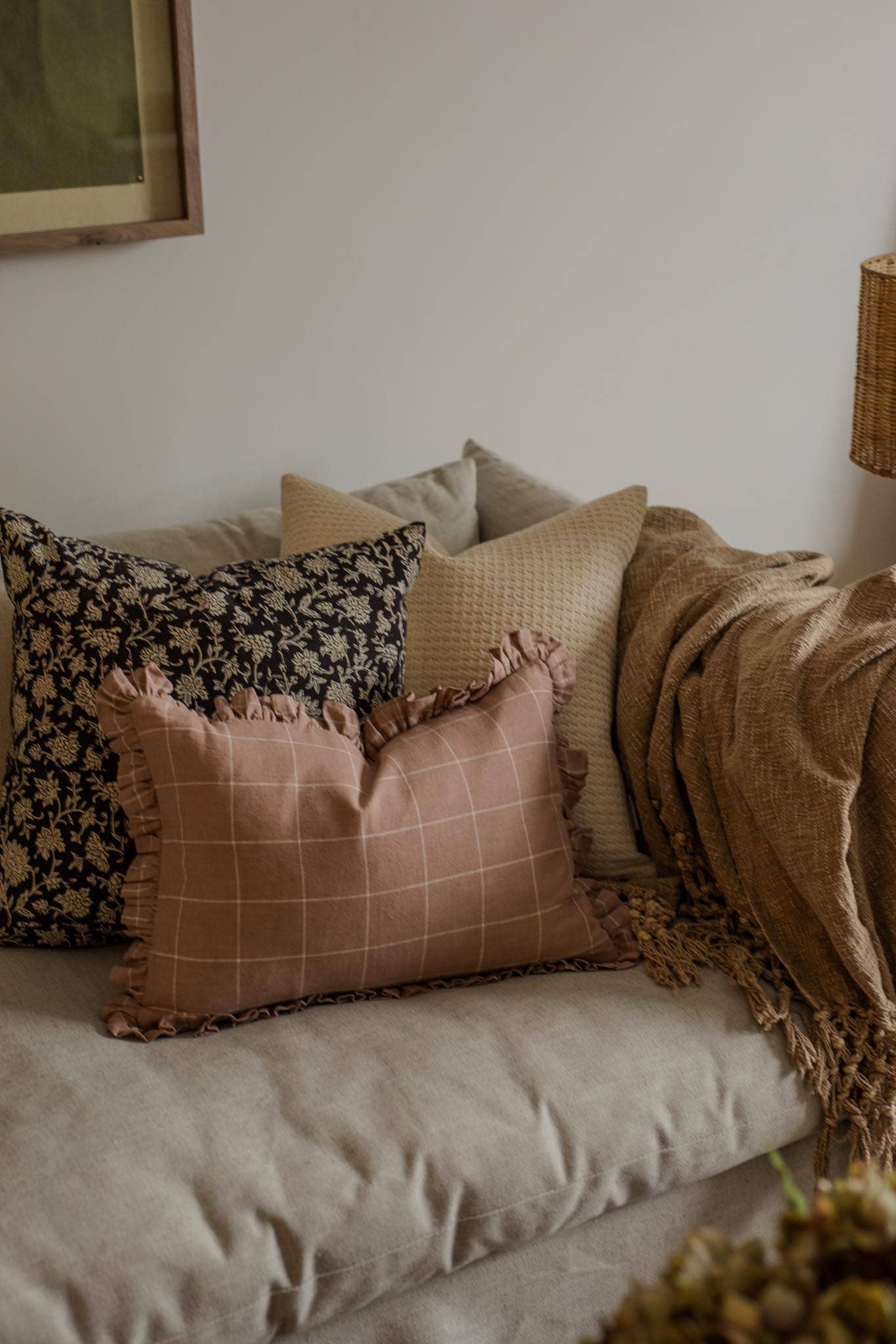 Rug & Weave - Wholesale Throw Pillow Cover - CALLIE Ruffle Pillow  2