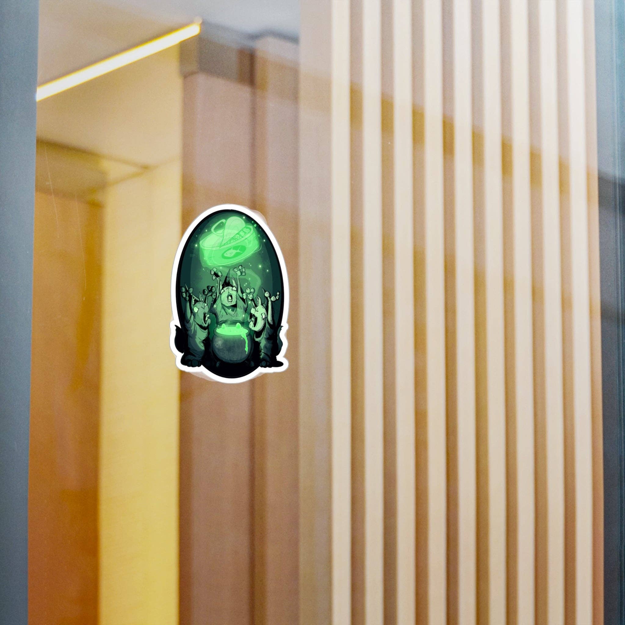 LVB Art - Vente Autocollant - Autocollant en vinyle découpé à la forme Cat Coven10