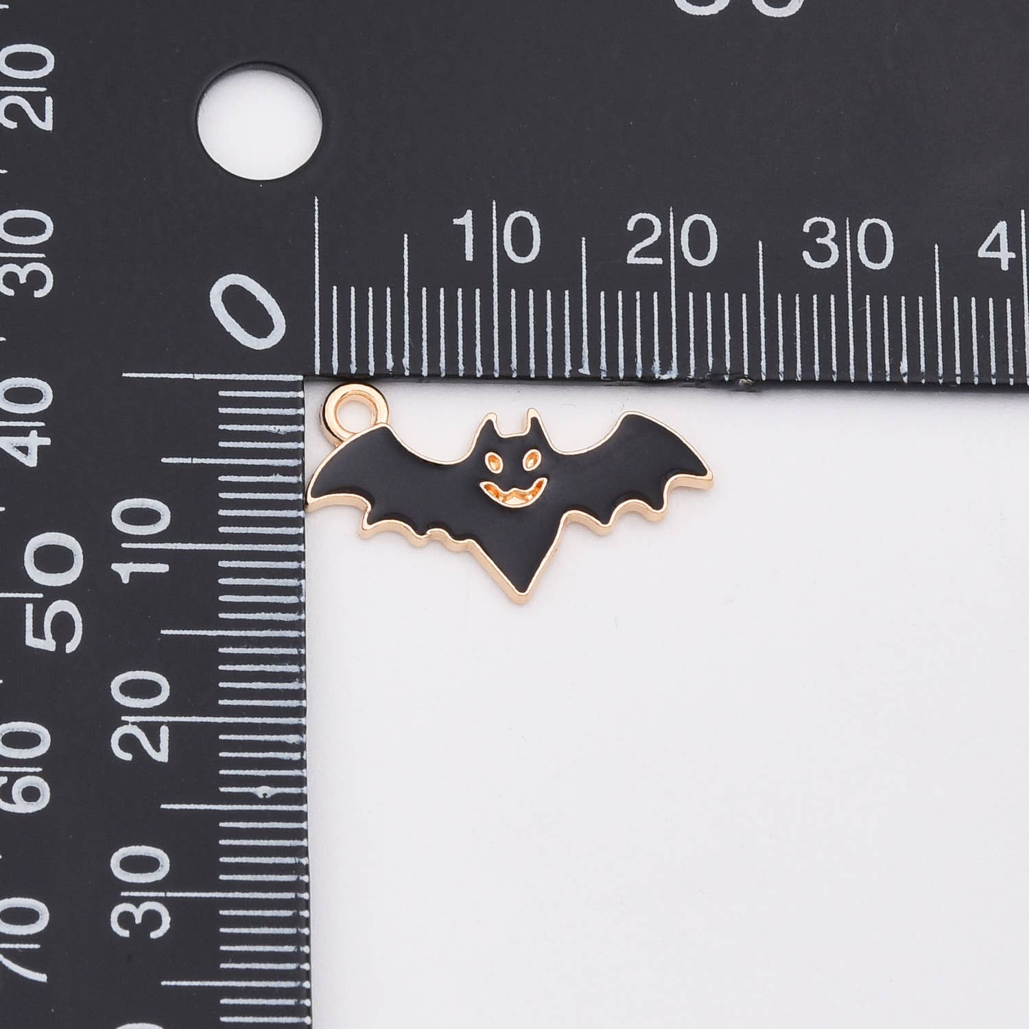 findings4uGem – wholesale Hänge-/berlockhalsband – Guldpläterad Emalj Halloween Fint Berlockhänge, CP215033