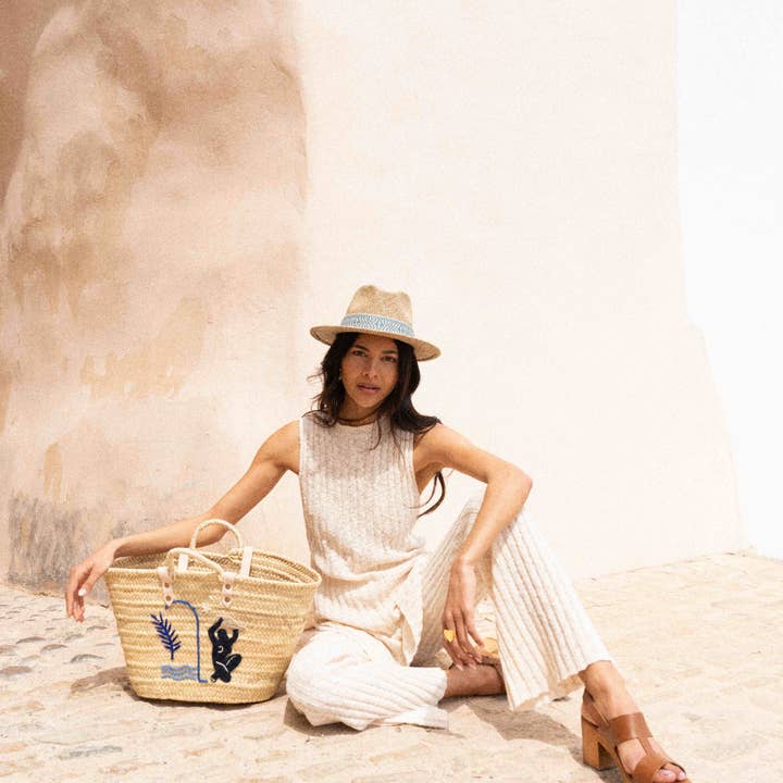 Maradji - Wholesale Straw Hat - Women's - HAT PANAMA AZUR