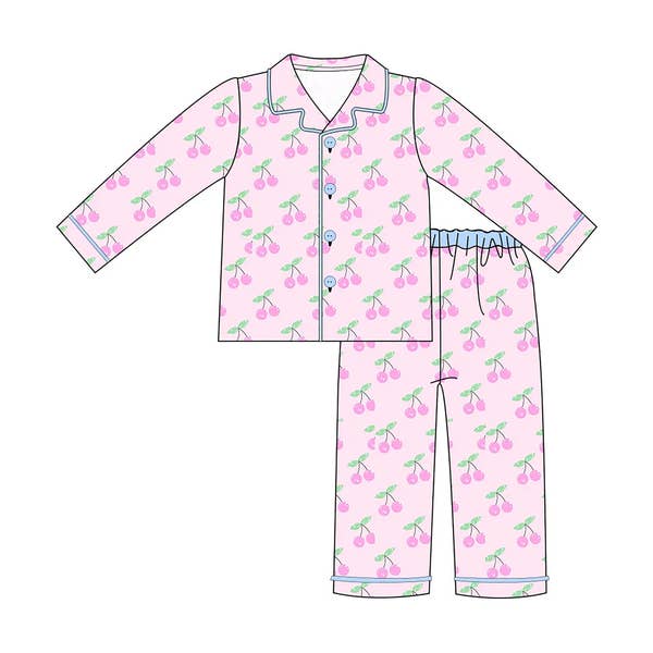 Tweenstyle - Kersen Bamboe Loungewear Set voor wholesale door Tweenstyle By Stoopher