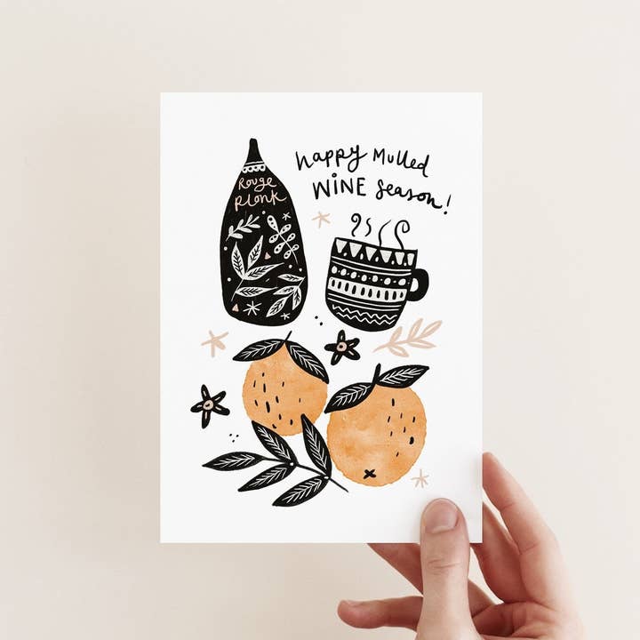 Mulled Wine Season | Christmas Card for wholesale by Juniper Press