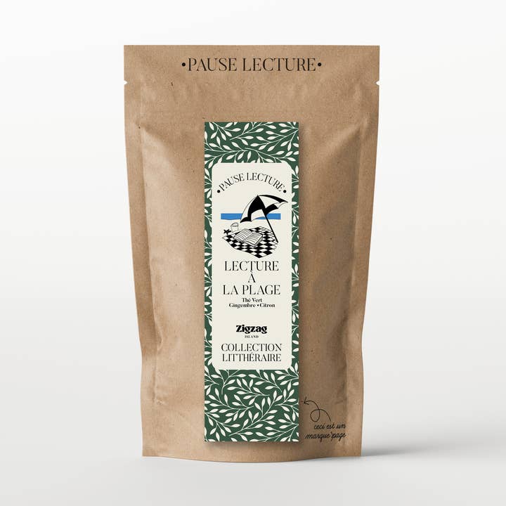 Zigzag Island - Wholesale Loose Tea - Green tea Beach reading ginger lemon flavor Organic0
