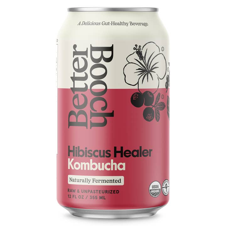 Better Booch - Wholesale Kombucha - Hibiscus Healer (12oz Can - 12 Pack)