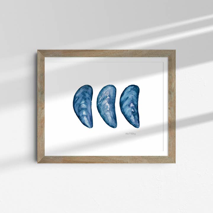 Mussel Shell Trio, Watercolor for wholesale by Dream of the Woods