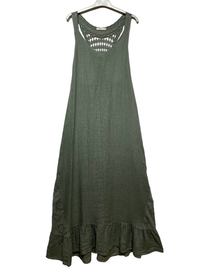 LINEN & COTTON HOUSE – wholesale Dress – Women's – 8521LONG DRESS IN LINE SUMMER CLOTHING21