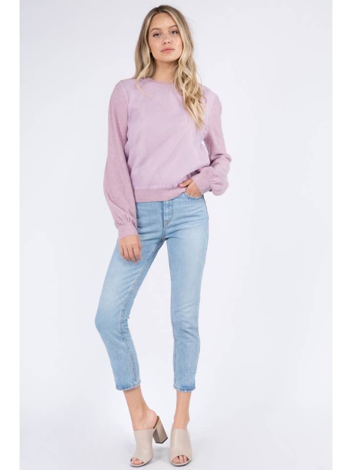 Whiteroom+Cactus – wholesale Pullovertröja - Dam – Tröja - Lila