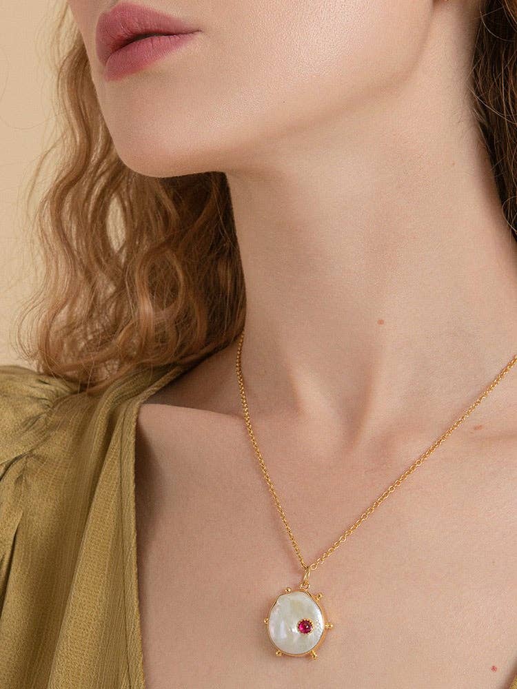 Vintouch Jewels - Vendita all'ingrosso Collana con ciondolo/pendaglio - Collana con pendente Rebel Rebel Rubino1