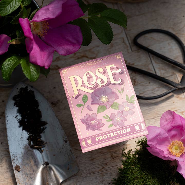 To & From Gift Co. - Wholesale Plant Seeds - Wild Pink Marsh Rose (Protection) - Floriography Seed Packet