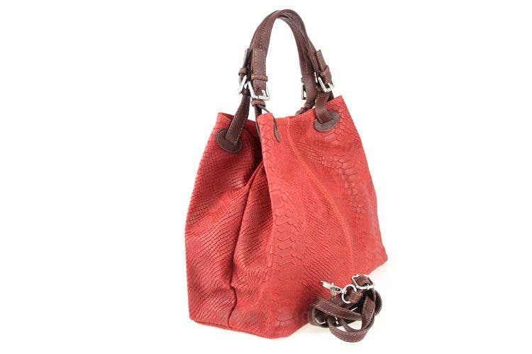 Charlie Leather – wholesale Shoulder bag – women's – Robbela Large Python Flowered Handbag4
