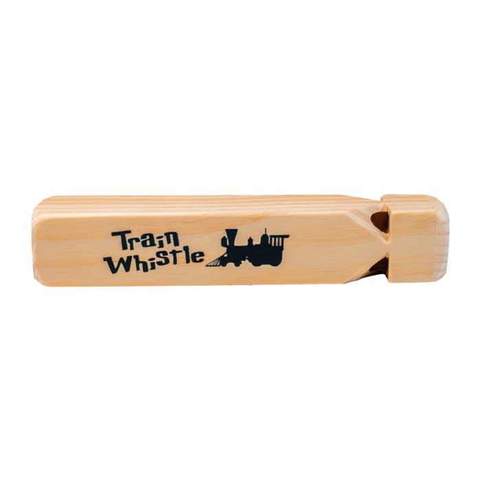 Toysmith - Wholesale Wood Toy - Kids - Neato! 7.5" Classic Wooden Train Whistle- Retro Classic