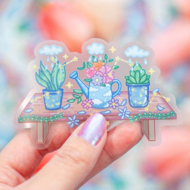 Garden Bench Clear Sticker for wholesale by Unicorn Eclipse