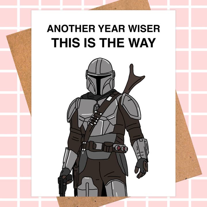 Mandalorian Birthday Card. Star Wars Card | Pop Culture Card for wholesale by Pop Hot Cards