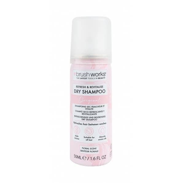 Brushworks Shampoo Secco Rinfrescante e Rivitalizzante con Profumo Floreale 50 ml per la vendita all'ingrosso da parte di Beauty Pro
