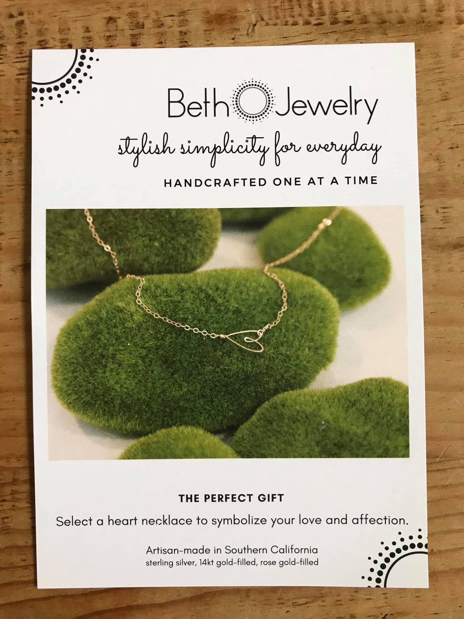 Beth Jewelry - Wholesale Jewelry Stand & Display - Shelf Talker0