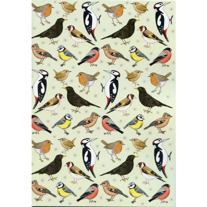 Rie Designed – wholesale Notebook – Garden Birds A5 Plain Paper Recycled Notebook4