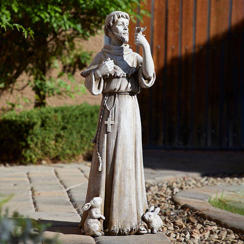 Christian Brands Catholic - Wholesale Decorative Figurine - 24" St Francis Garden Statue2