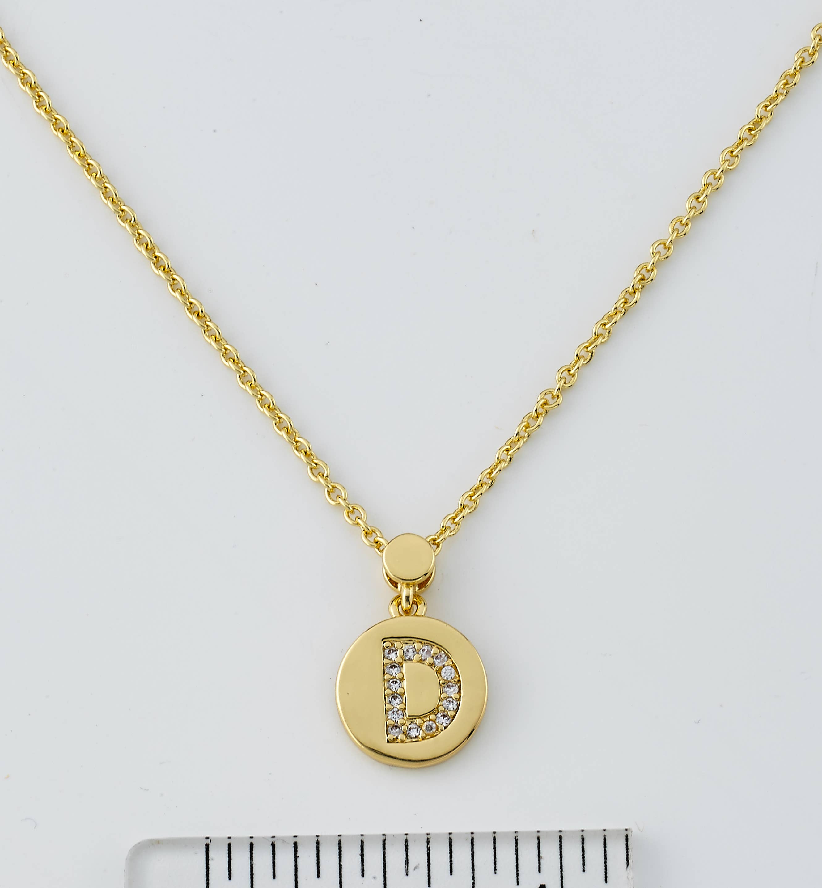 Little Miss Twin Stars - Wholesale Pendant/Charm Necklace - LMTS Classic! Initial Disc Pendant Necklace92