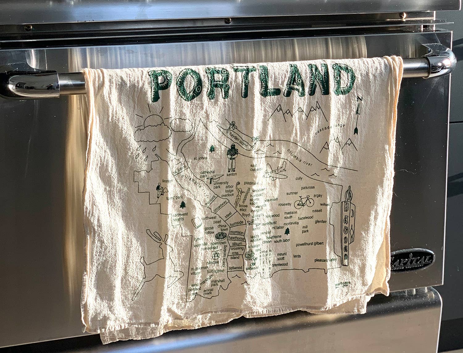 Maptote - Wholesale Tea Towel - Portland Tea Towel2