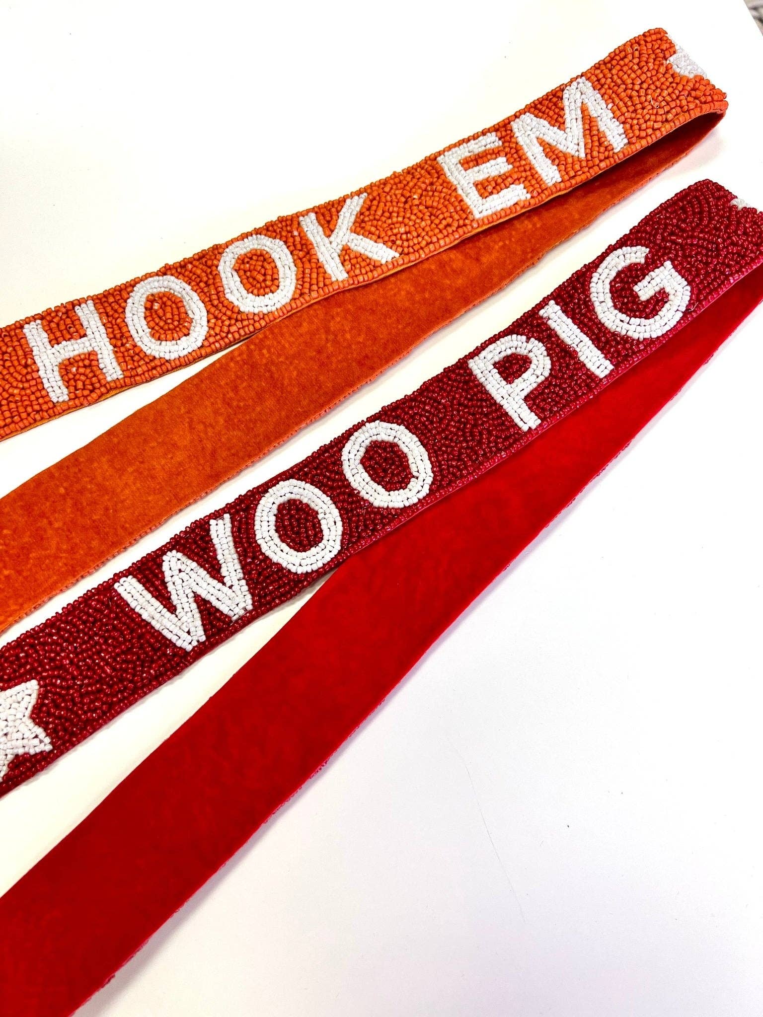 Sprinkled With Pink - Wholesale Bag Strap - Women's - Beaded Gameday Strap2