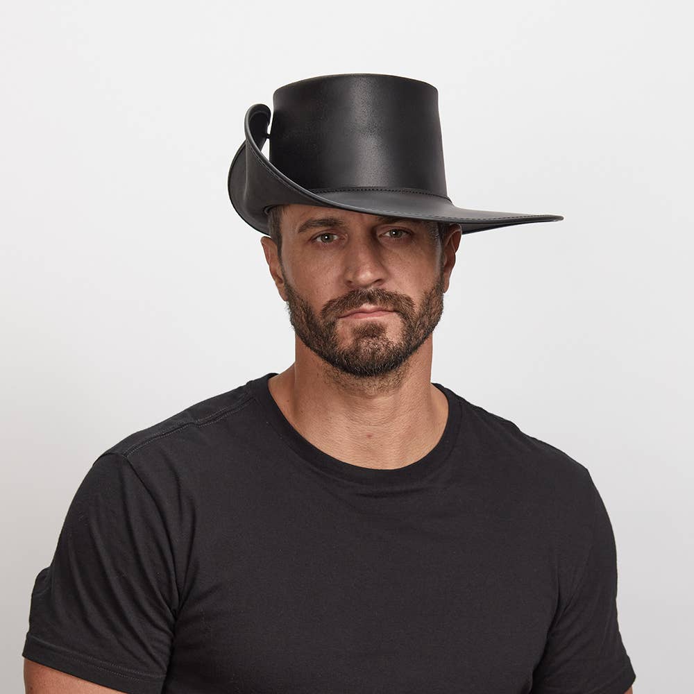 American Hat Makers - Wholesale Cowboy Hat - Unisex - Renaissance Fair Leather Hat Unbanded - Style Cavalier8