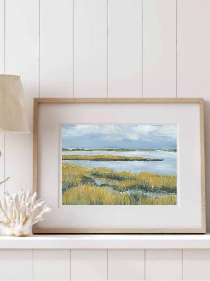 Marsh Kunstdrucke Serienbündel - Set aus 3 Ölgemälden für den Großhandel von Melissa Dayton Art and Design