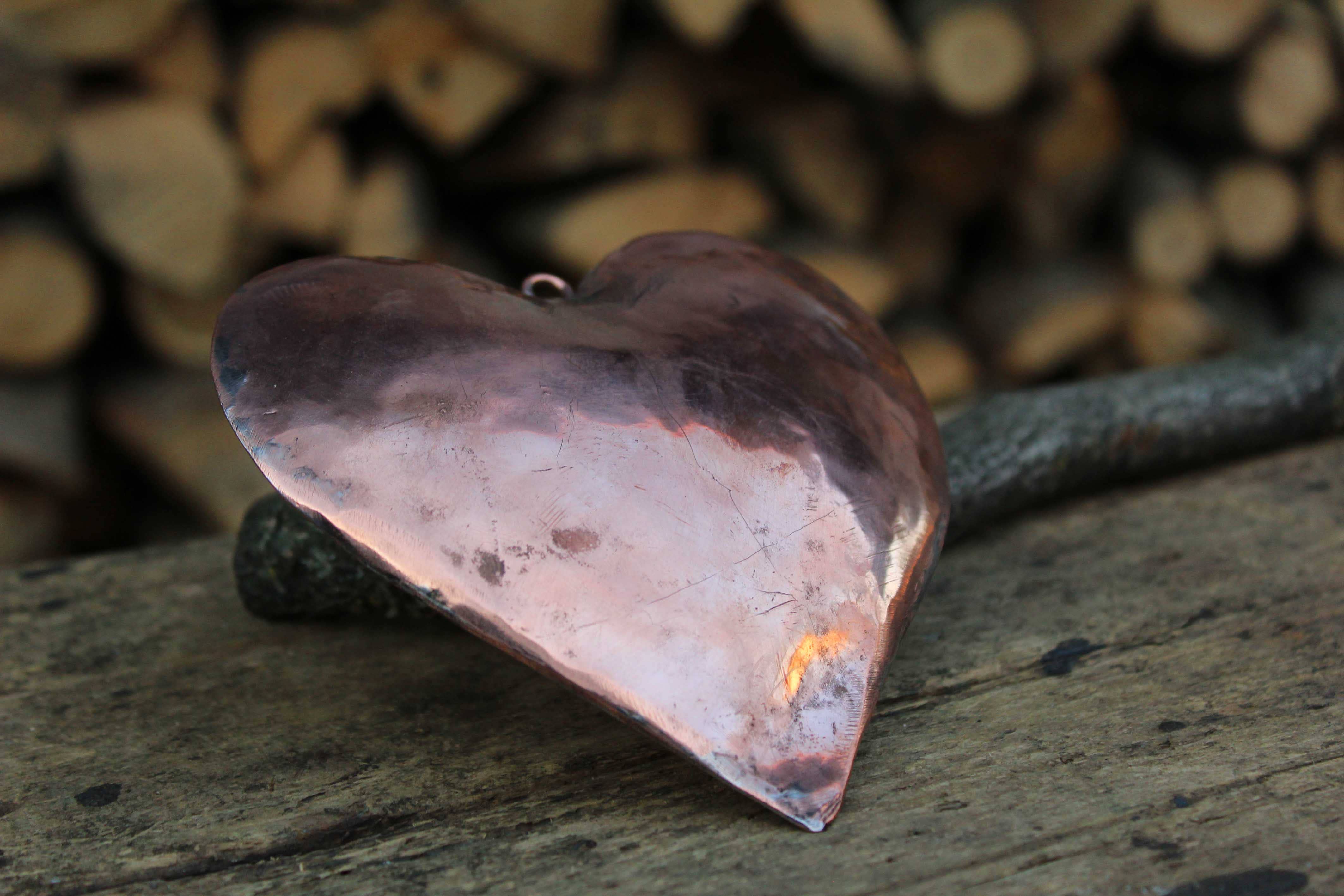 La Casa del rame – wholesale Ornament set – Decorazione per la casa Cuore in Rame Rustico – Regalo Artigianale Unico0